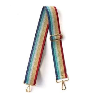 new pom pom london • rainbow bag strap